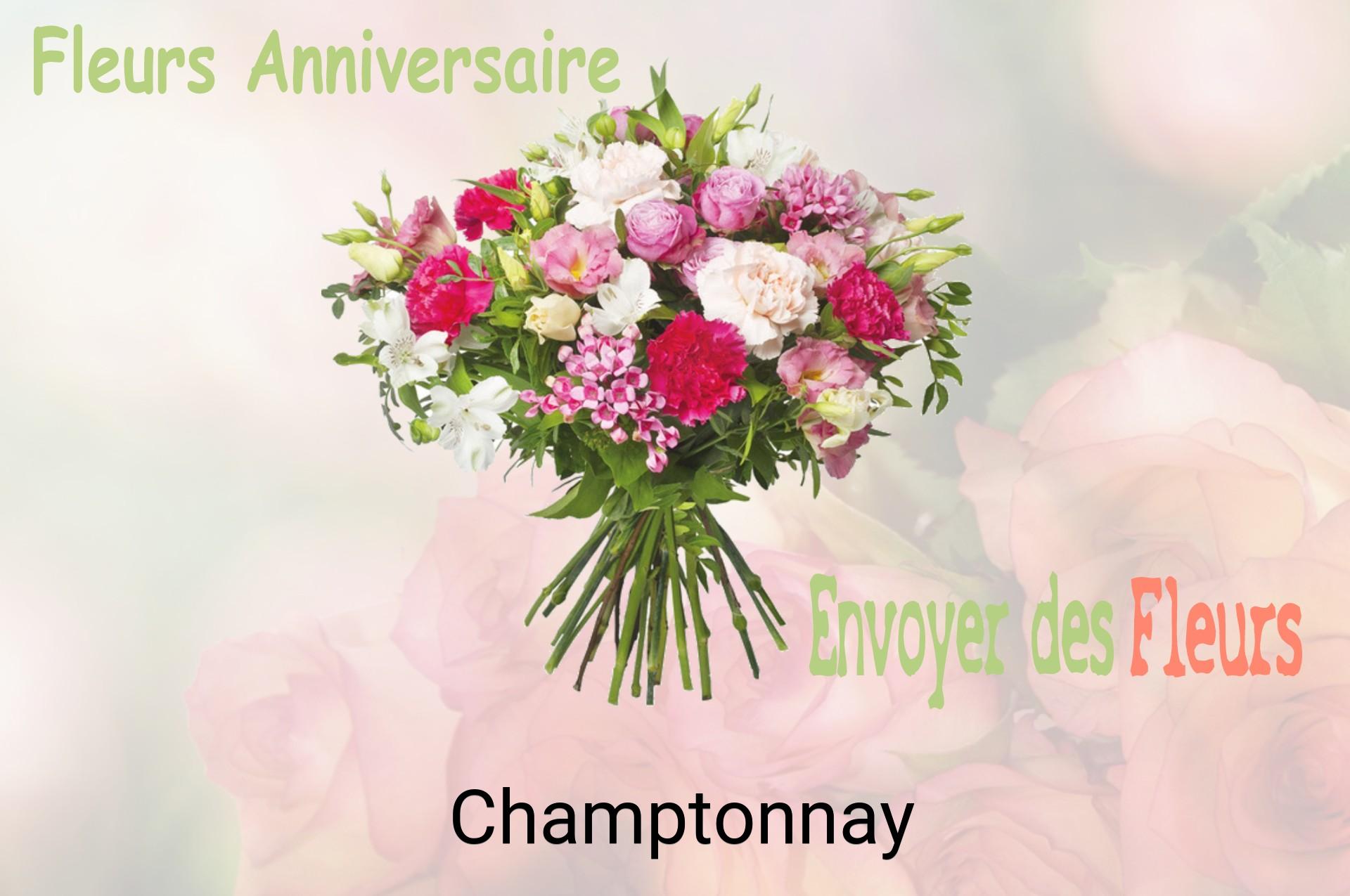 Bouquet de fleurs d’anniversaire livré à Champtonnay